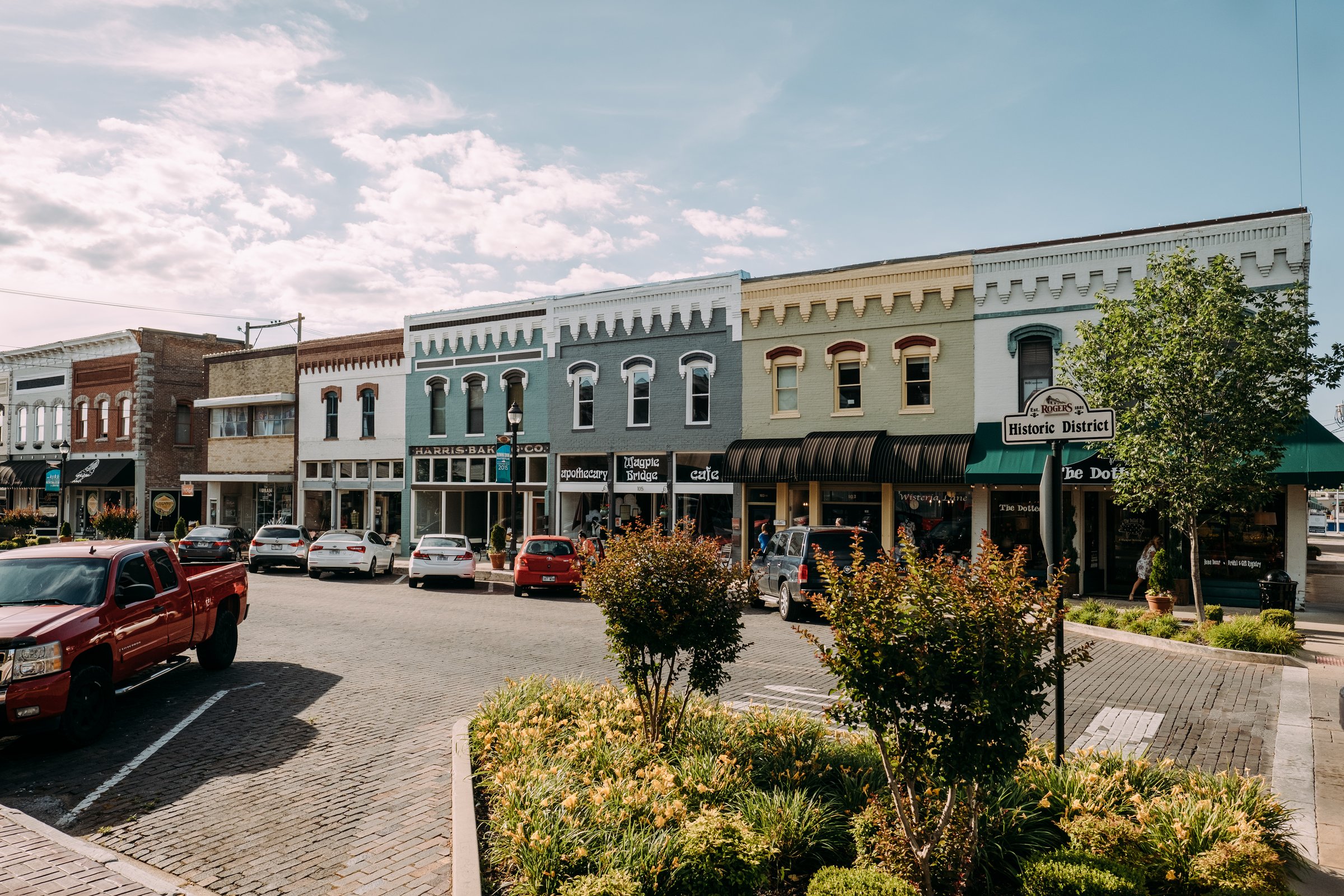 Historic Downtown Rogers shops